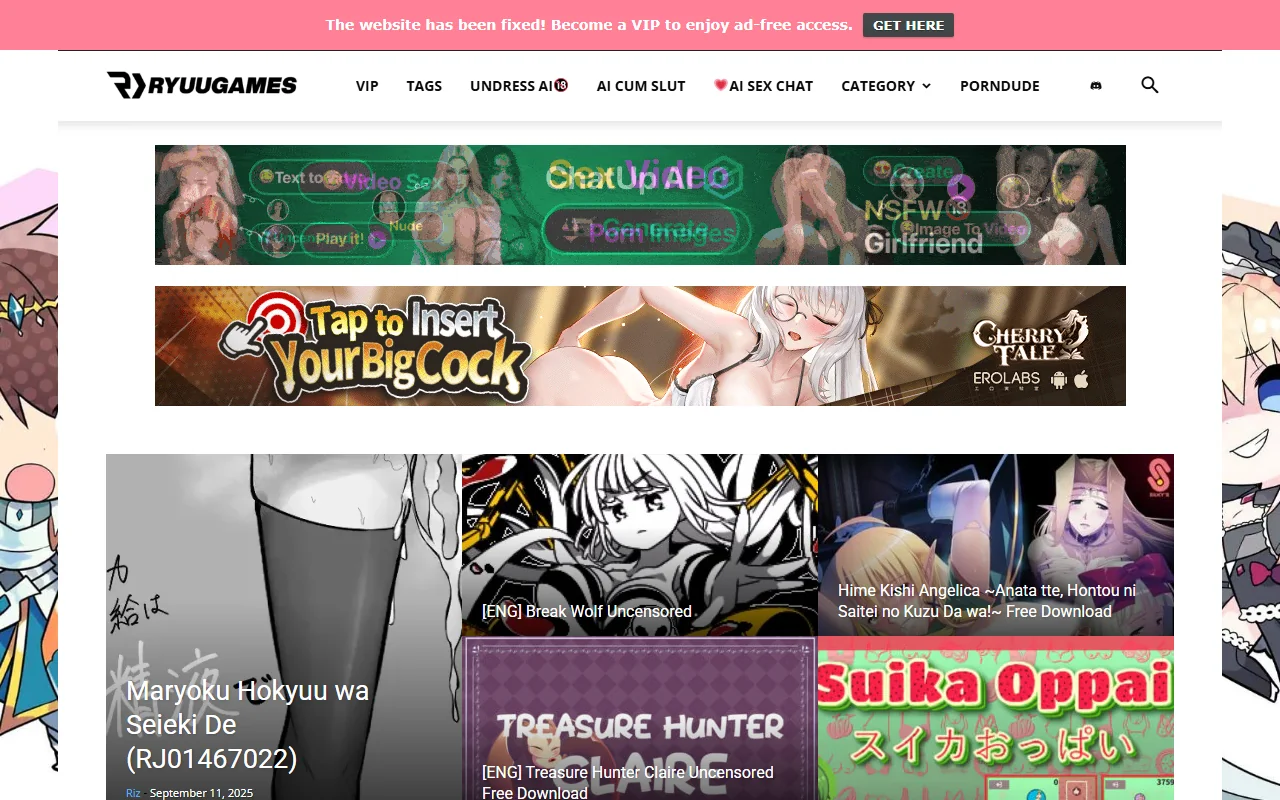 Screenshot of Ryuugames